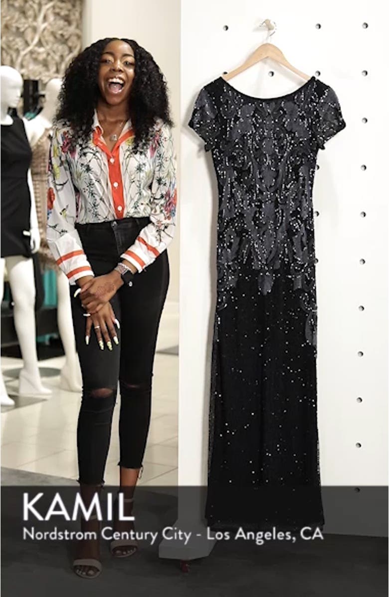 Embroidered Mesh Gown, sales video thumbnail