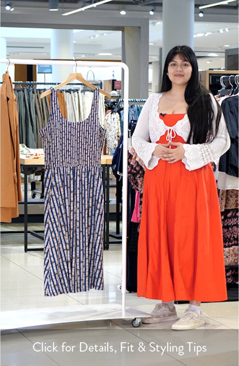 Dani Reef Stripe Fit & Flare Dress, sales video thumbnail