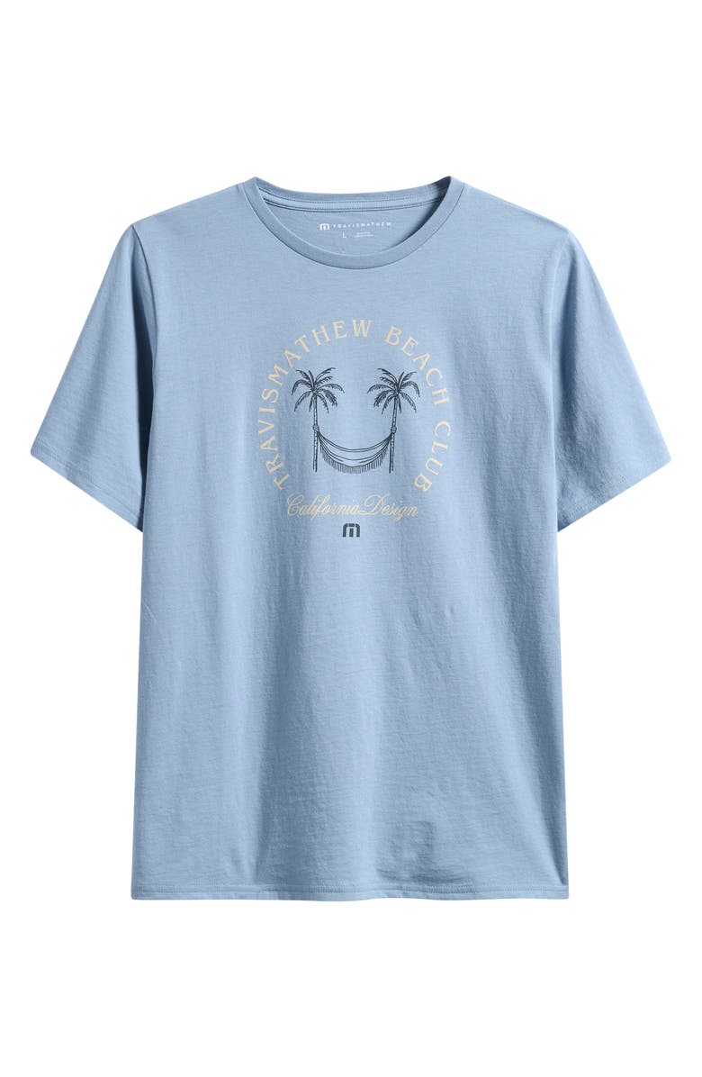 TravisMathew Kids' Beach Club Cotton Graphic T-Shirt, Main, color, Ash Blue