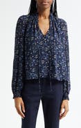 Veronica Beard Hickory Floral Paisley Top