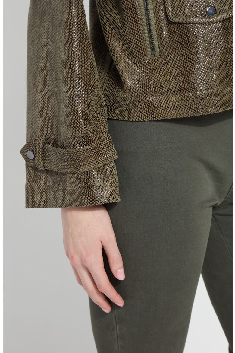 Emory Faux Leather Moto Jacket, Alternate, color, WOODLAND SNAKE