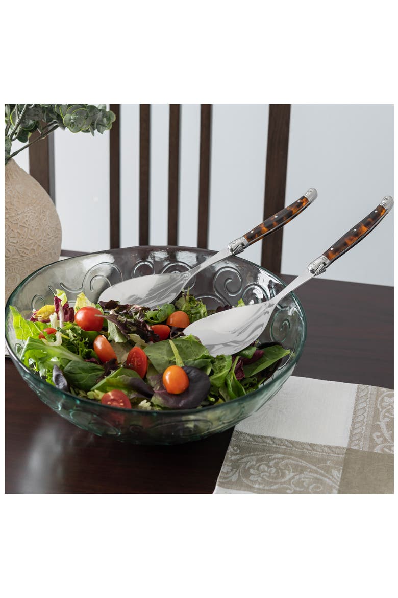 2-Piece Salad Serving Set, Alternate, color, TORTOISE SHELL