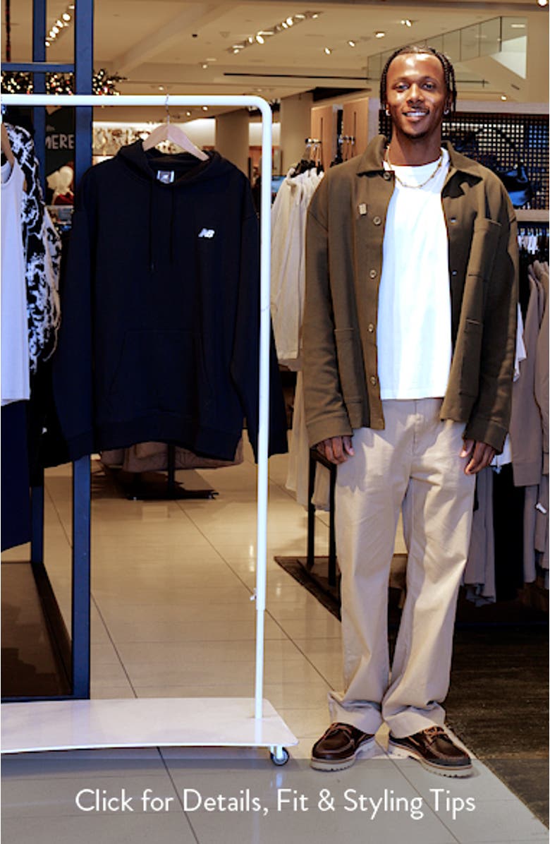 Sport Essentials Relaxed Fit Fleece Pullover Hoodie, sales video thumbnail