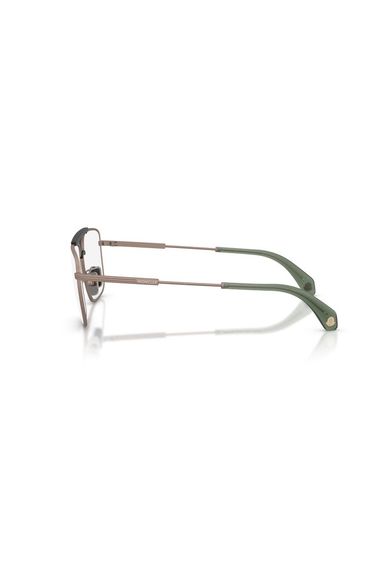 56mm Rectangle optical glasses, Alternate, color, Brown