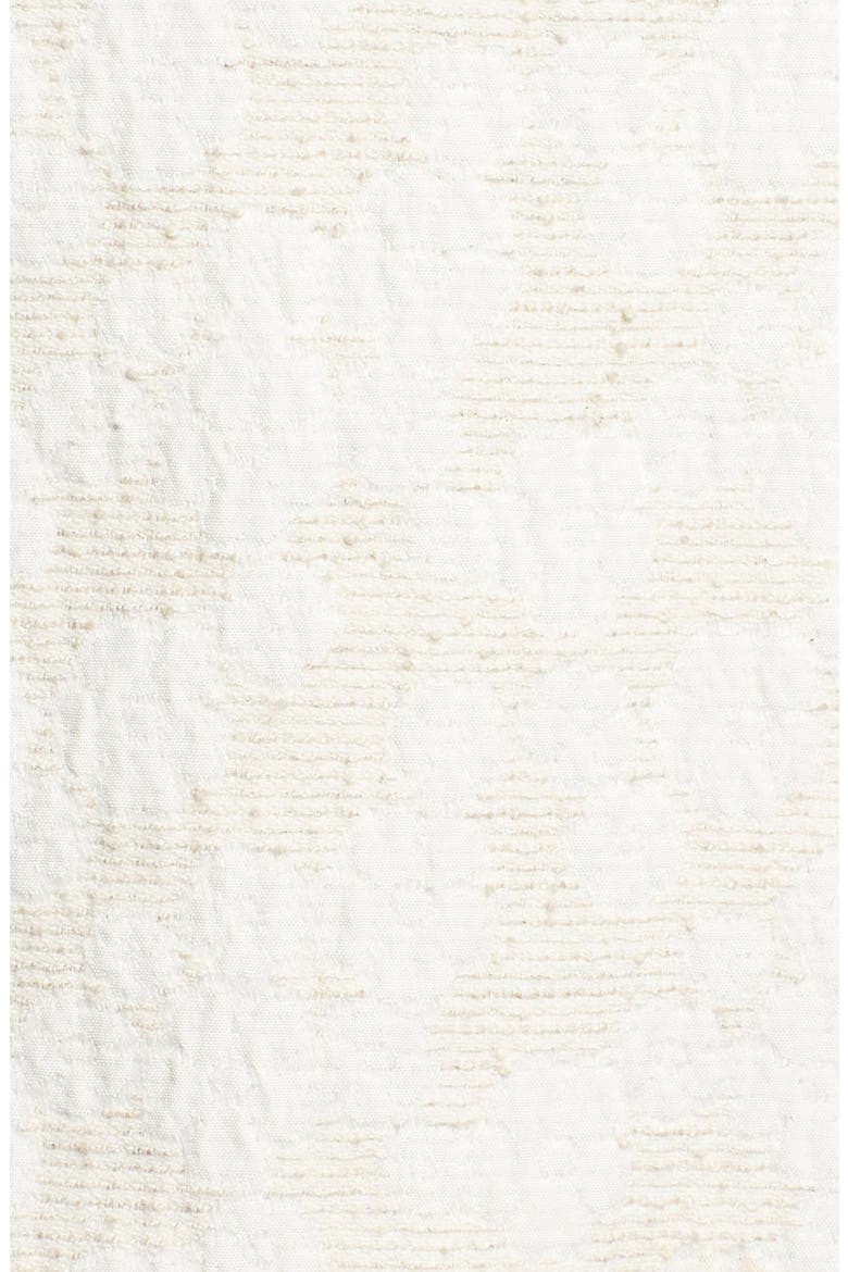 Jacquard Sleeveless Shift Dress, Alternate, color, IVORY- TAN FREESIA PATTERN