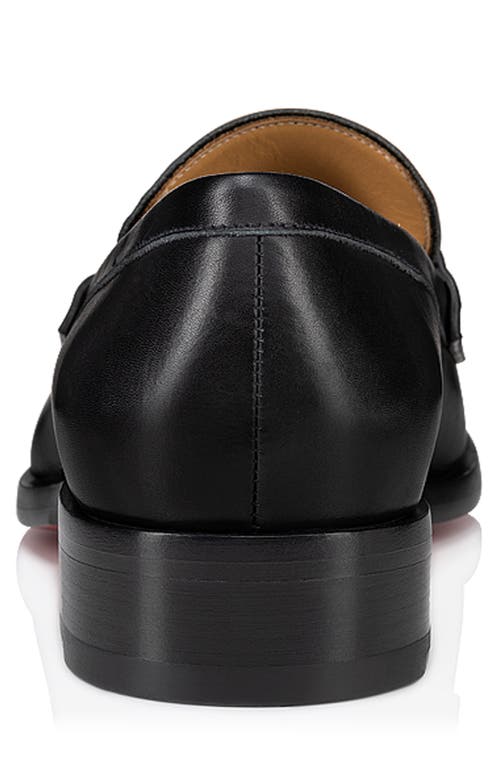 Christian Louboutin Round Toe Loafers Featuring Buckle Detail