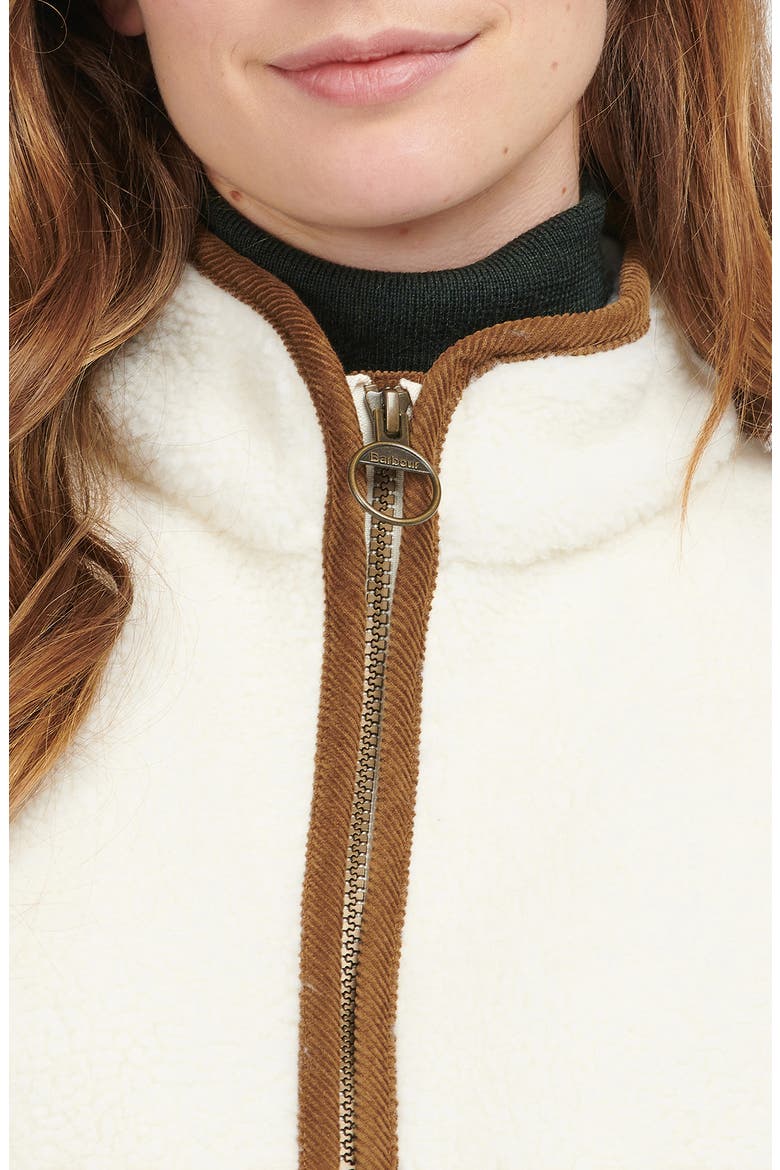 Burford Corduroy Trim Fleece Vest, Alternate, color, WINTER PEARL/CLASSIC