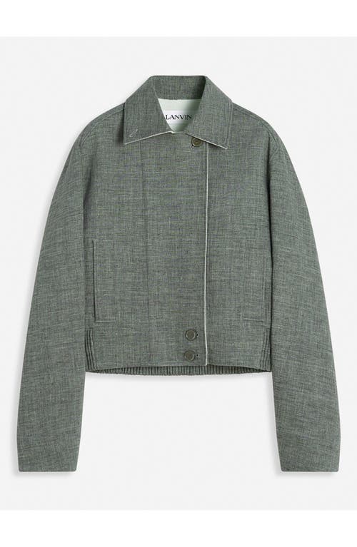 Lanvin Linen Jacket In Heather Grey