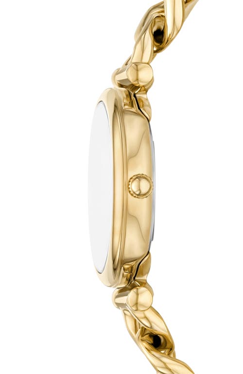 Fossil Carlie Watch, 28mm In Gold/abalone