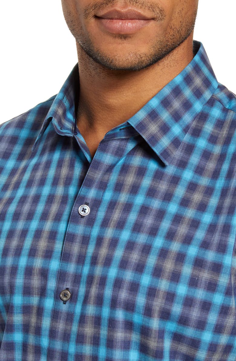 Zachary Prell Ojeda Regular Fit Plaid Button-Up Shirt, Alternate, color, 