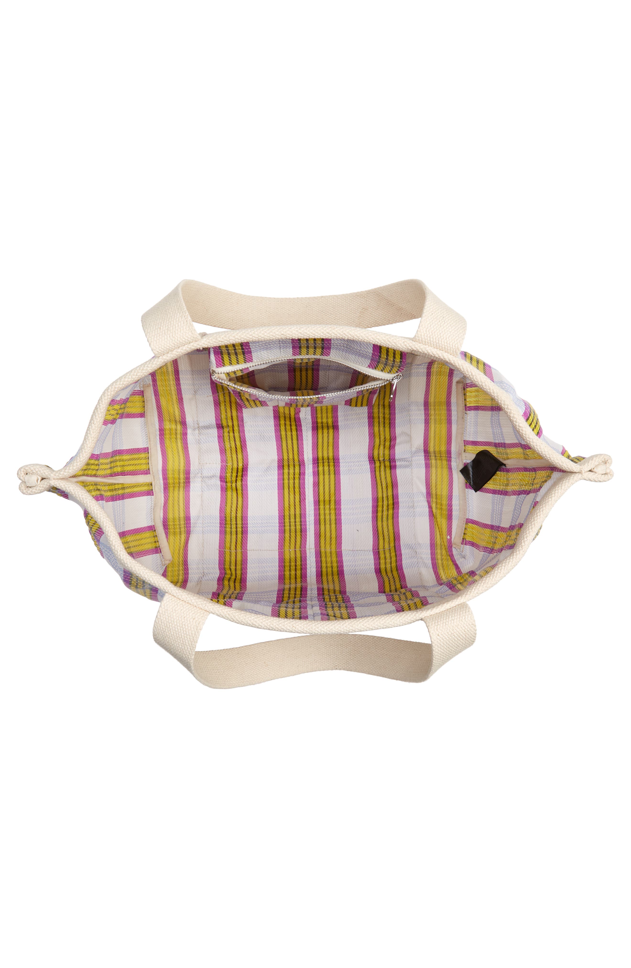 Isabel Marant Darwen Jacquard Stripe Nylon Tote, Alternate, color, 