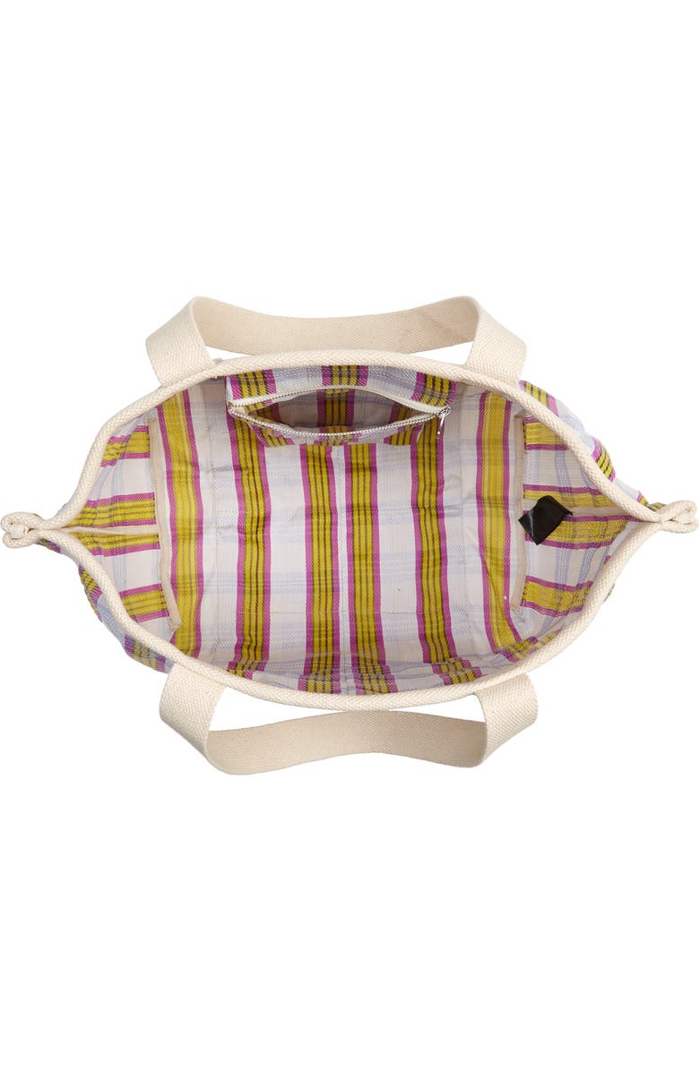 Isabel Marant Darwen Jacquard Stripe Nylon Tote, Alternate, color,