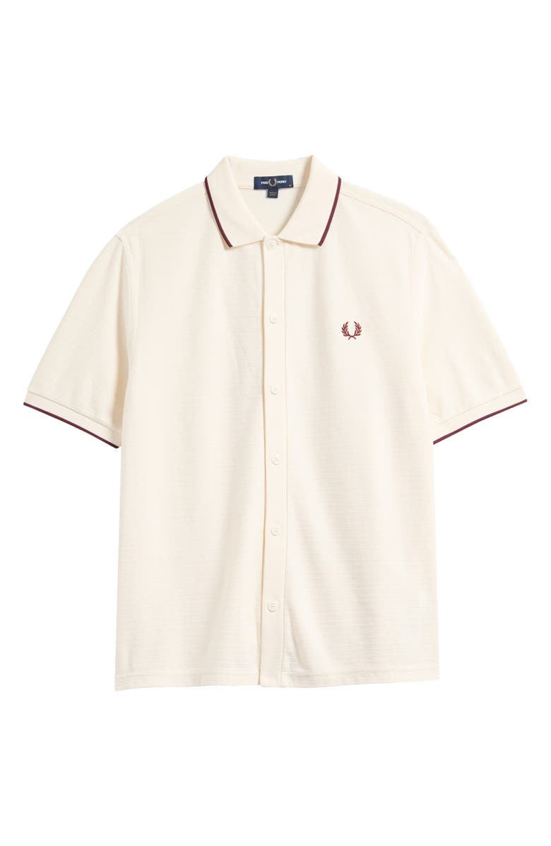 Fred Perry Cotton Piqué Polo, Alternate, color, Ecru