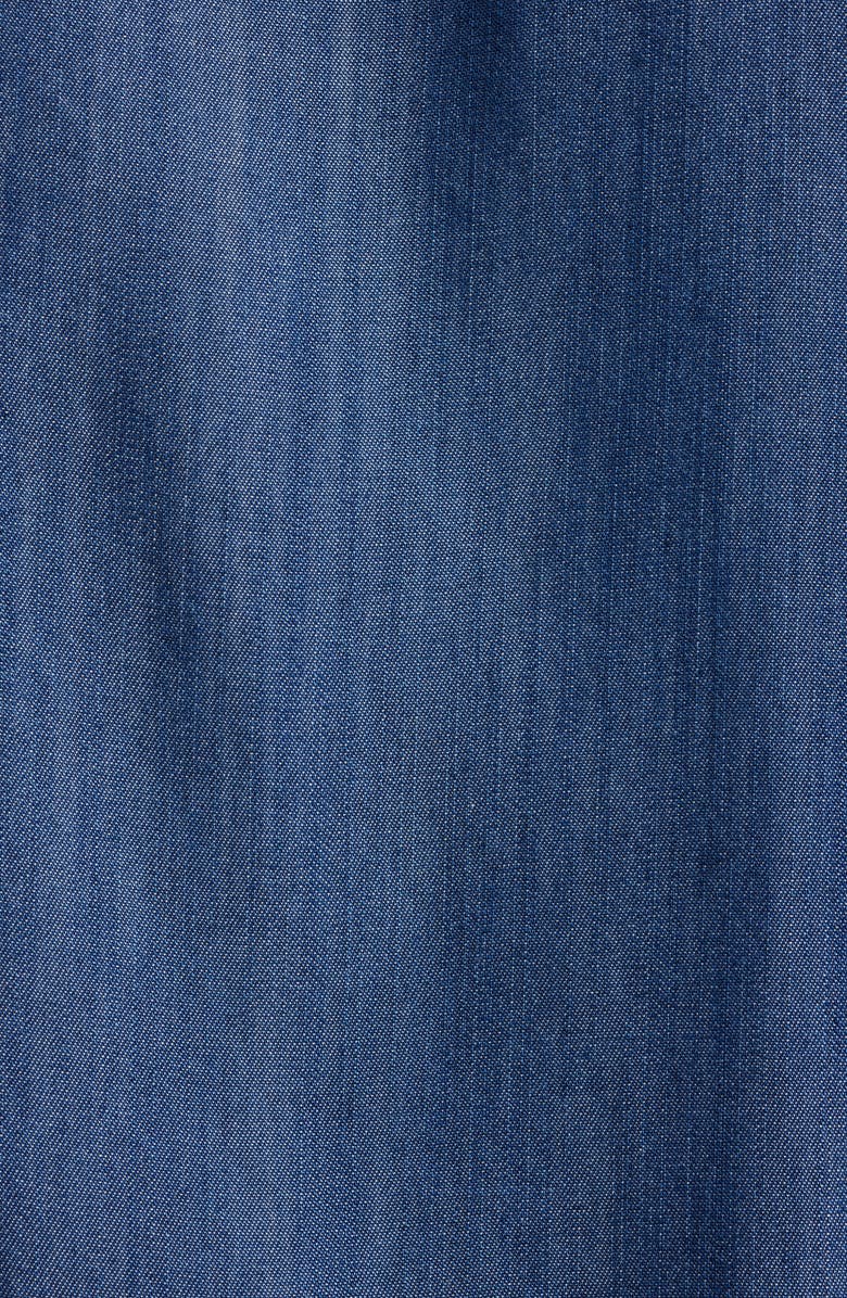 Bernardo Crop Utility Jacket, Alternate, color, Denim Blue