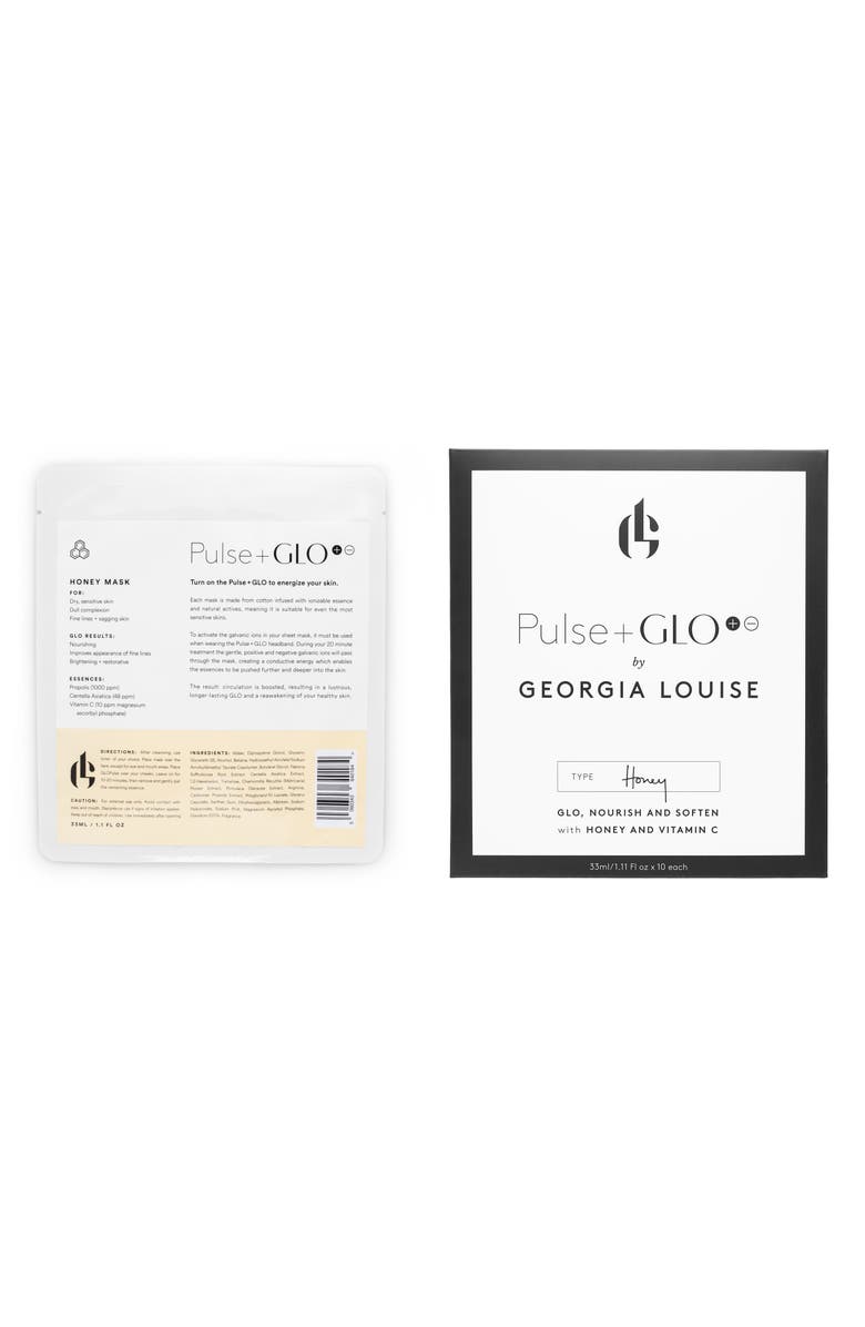 Pulse+GLO Honey Facial Sheet Mask, Alternate, color,