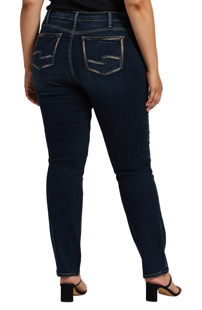 Silver Jeans Co. Elyse Ankle Straight Leg Jeans, Alternate, color, 