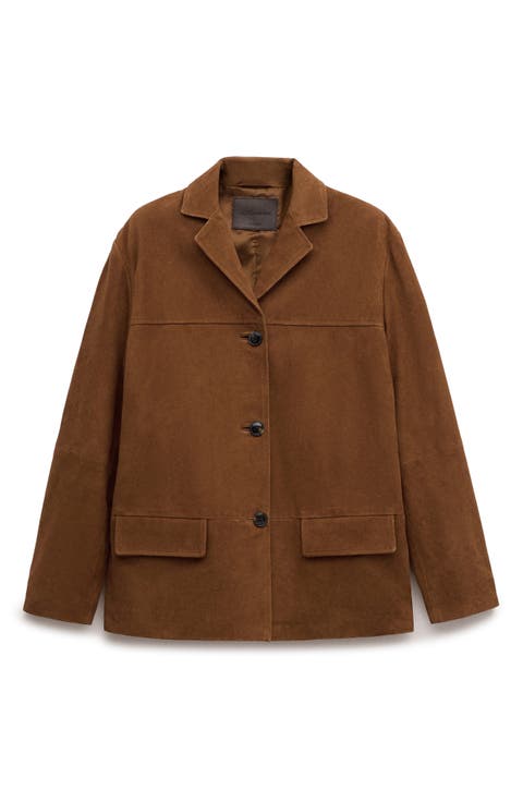 Straight Suede Blazer