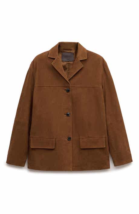 Straight Suede Blazer