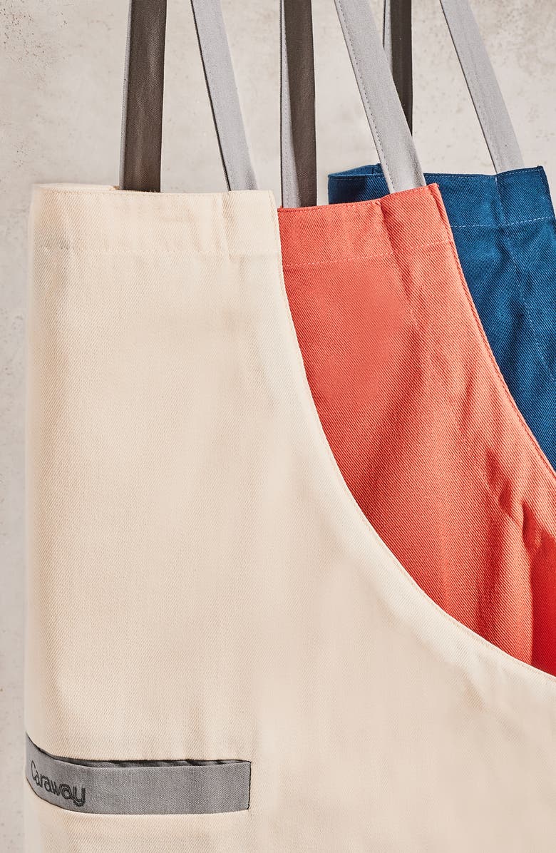 CARAWAY Cotton Apron, Alternate, color, Navy