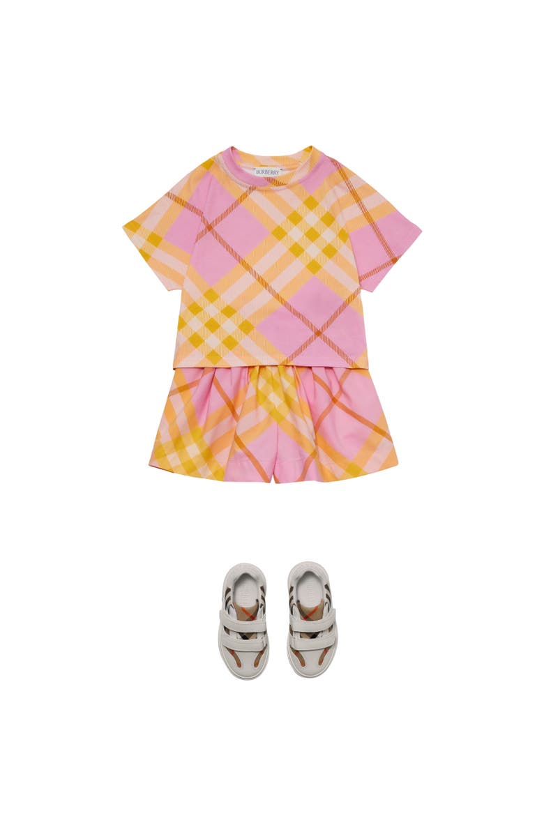 Burberry Check Cotton Shorts, Alternate, color, 