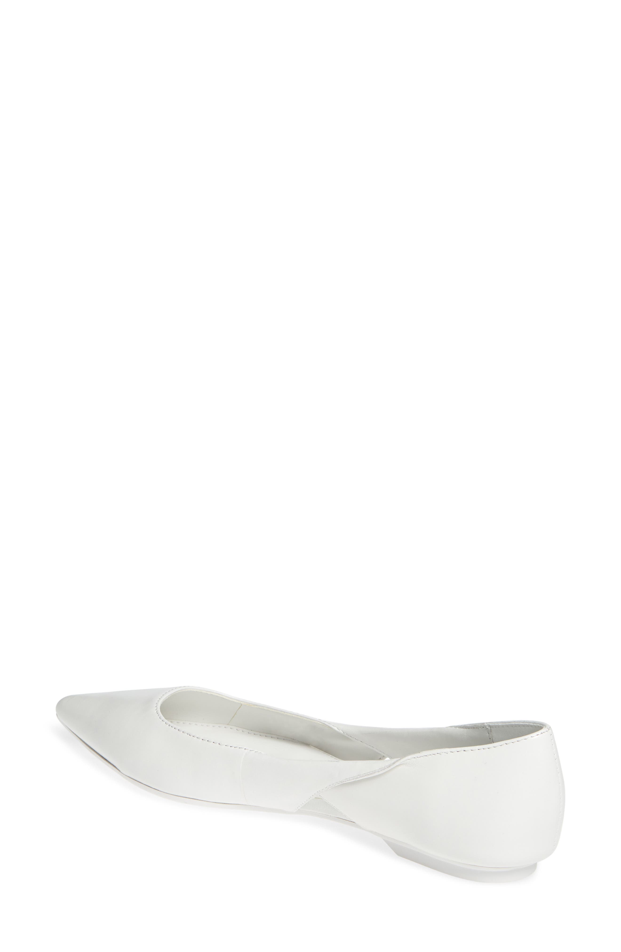 Merrel Flat, Alternate, color, WHITE LEATHER