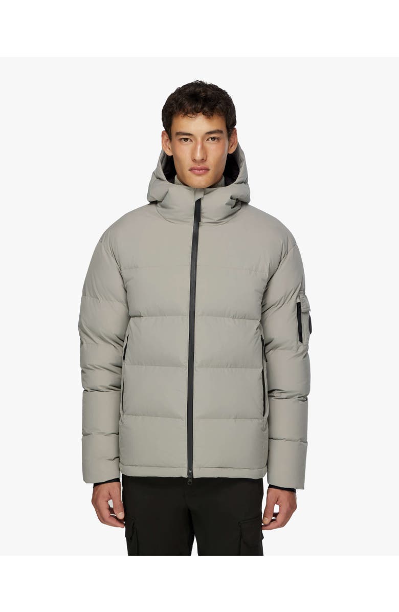 Quartz Co. DAWSON | Hooded Recycled Down Winter Jacket, Alternate, color, Ice