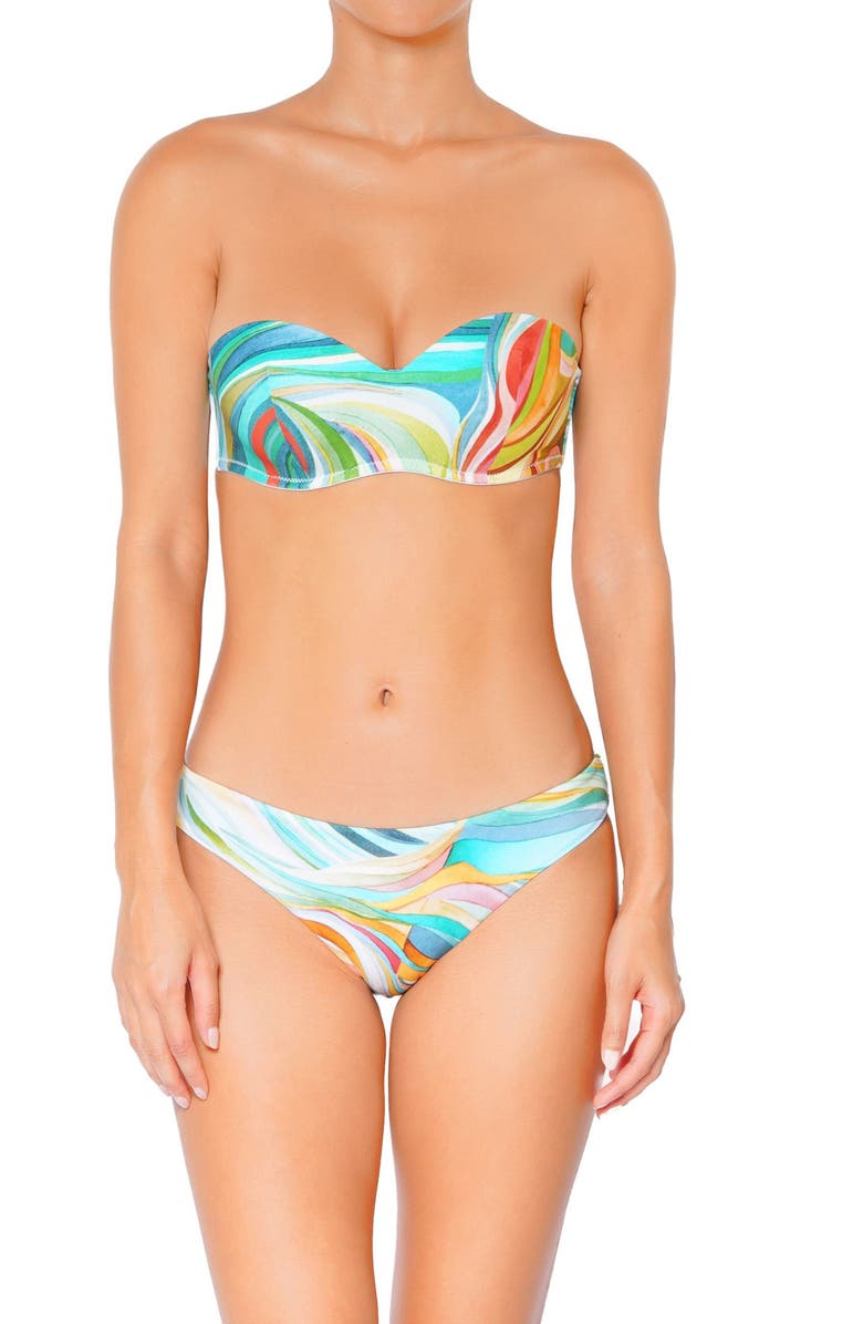 Huit Bandeau Bikini Top, Alternate, color, Print