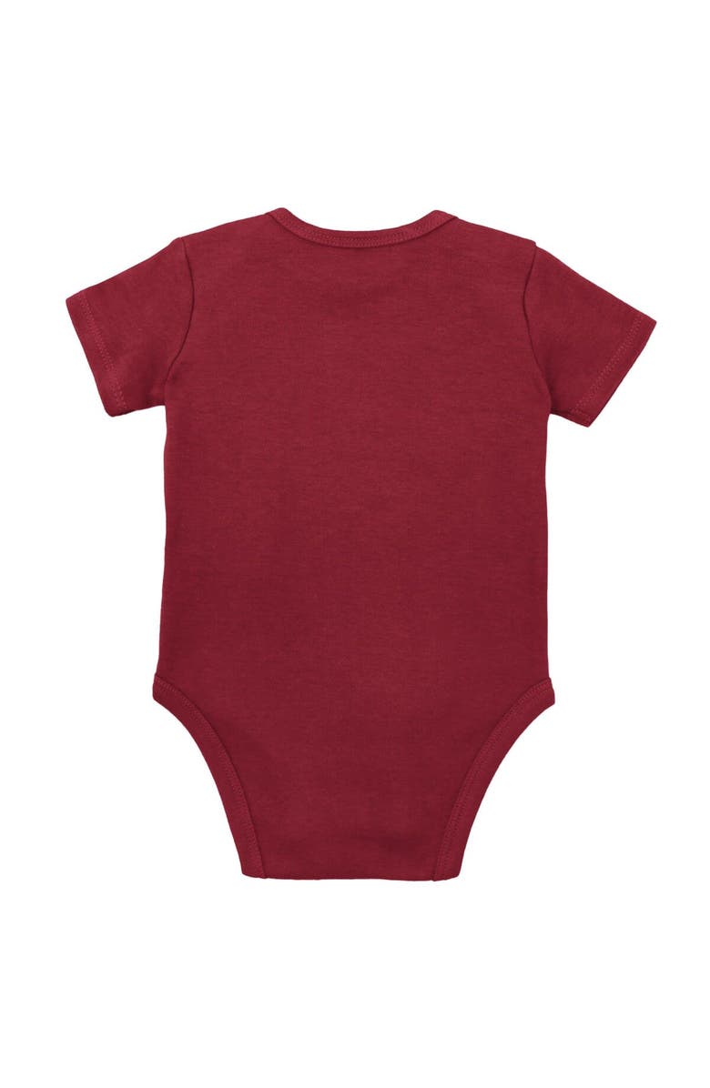 Mitchell & Ness Infant Mitchell & Ness Crimson/Heather Gray Alabama Crimson Tide 3-Pack Bodysuit, Bib and Bootie Set, Alternate, color, Crimson