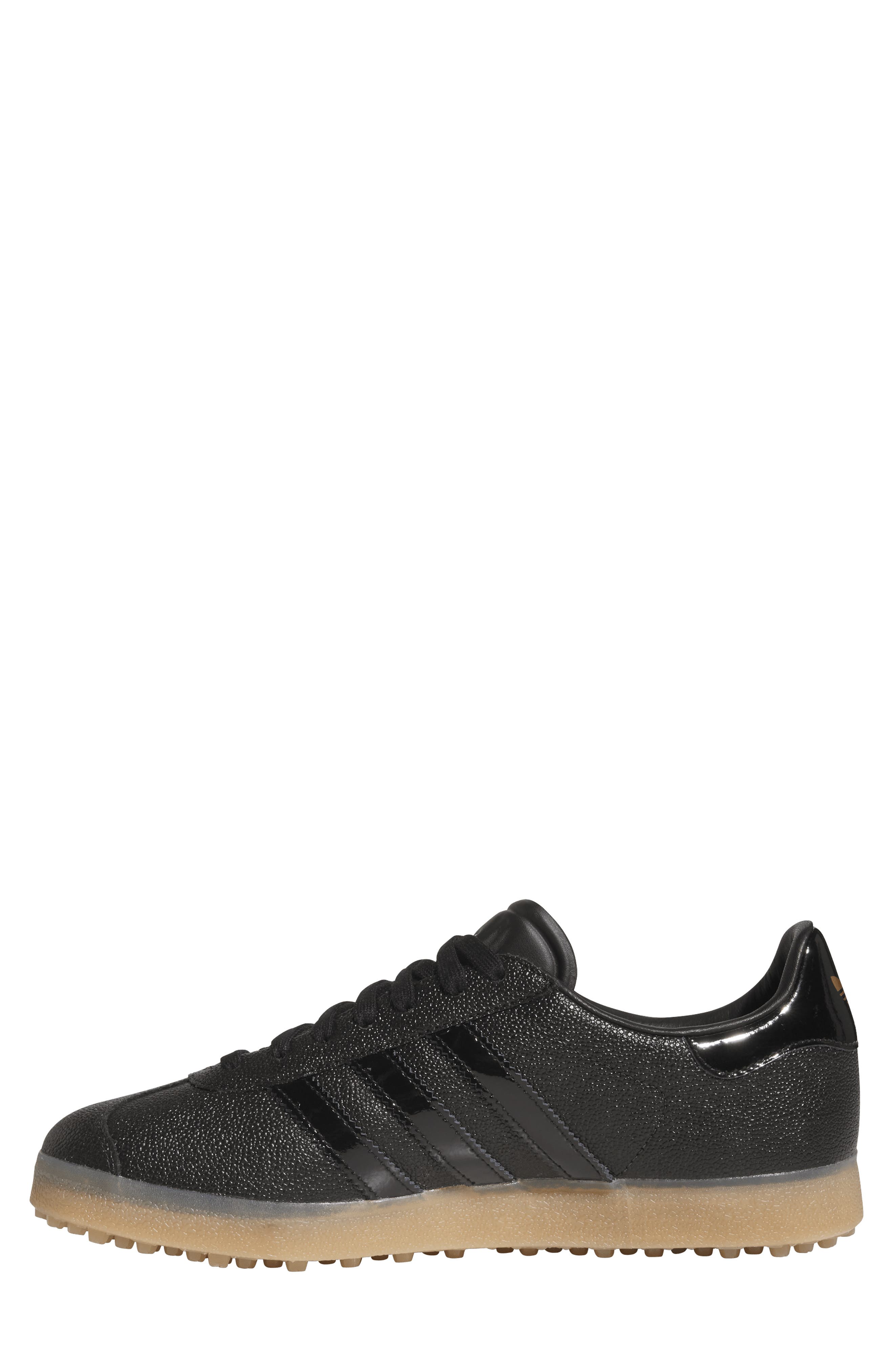 adidas Gazelle Golf Sneaker, Alternate, color, Core Black/ Black/ Gum