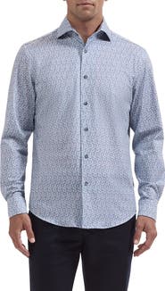Bugatchi Devon OoohCotton® Print Button-Up Shirt