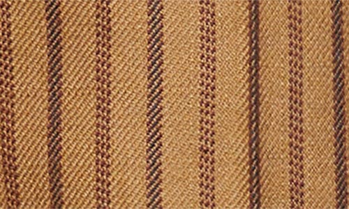 Eenk Stripe Wool Blend Straight Leg Pants In Brown