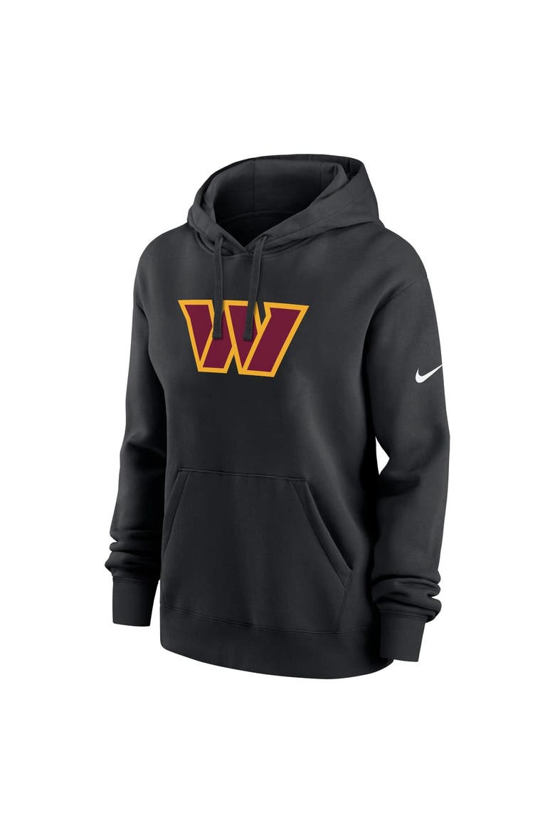 Women's Nike Black Washington Commanders Club Fleece Pullover Hoodie, Alternate, color, Black