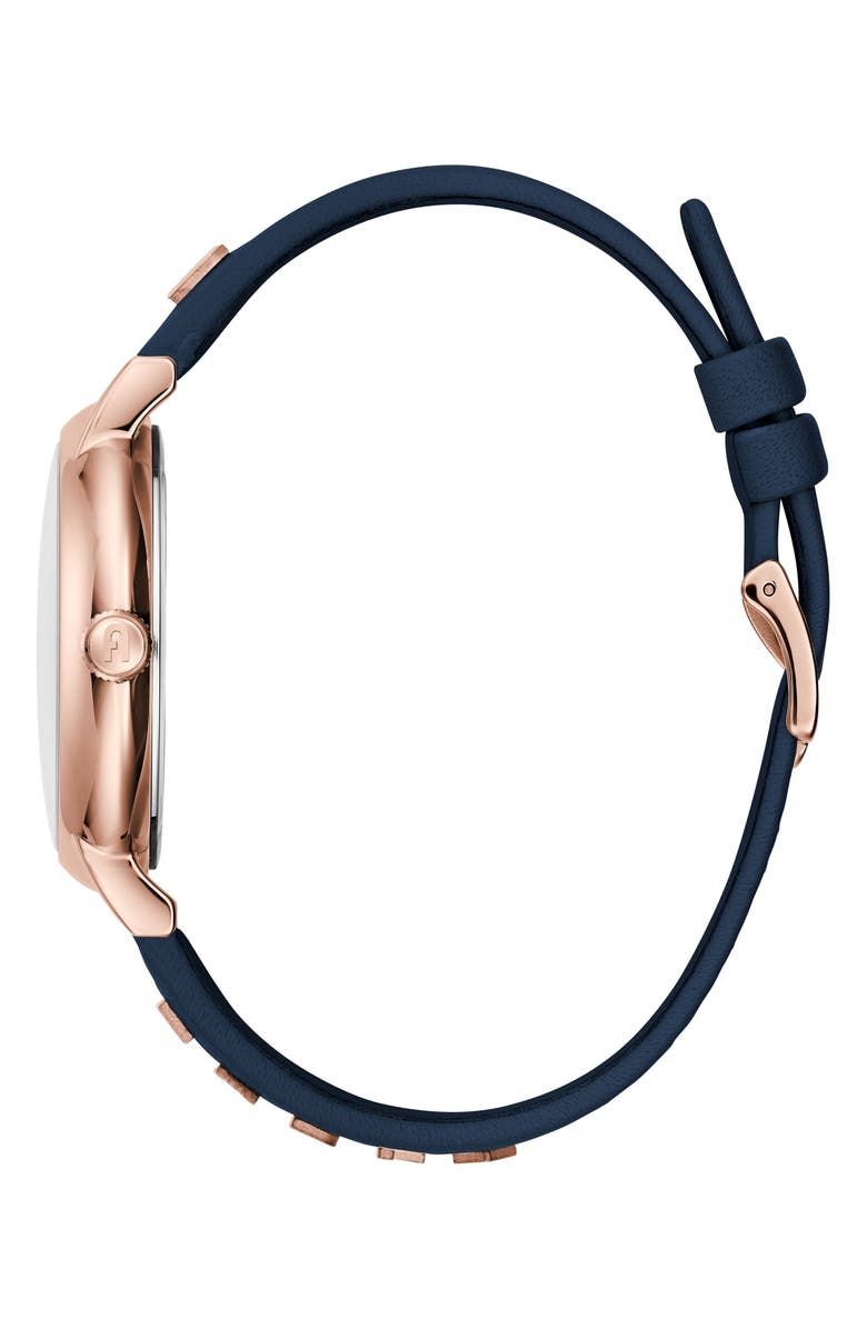 Furla Easy Shape Leather Strap Watch, 38mm, Alternate, color, 