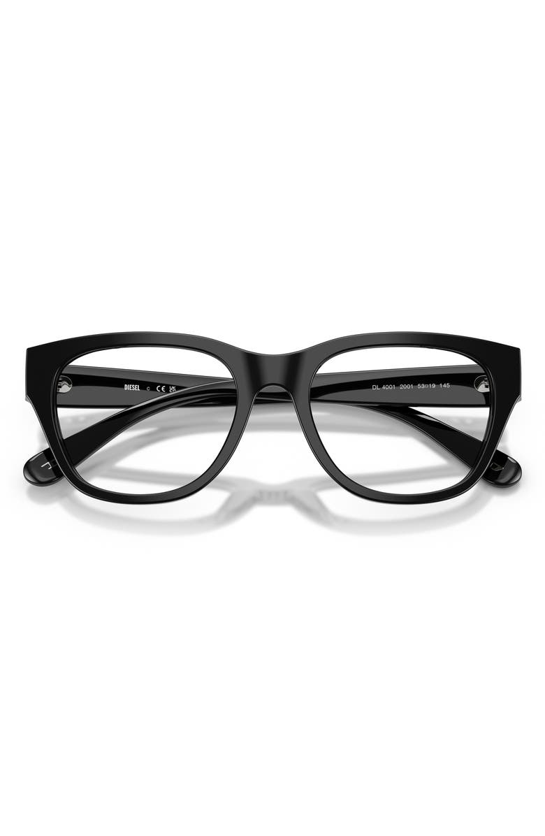 DIESEL<sup>®</sup> 53mm Square Optical Glasses, Alternate, color, Black/ Demo