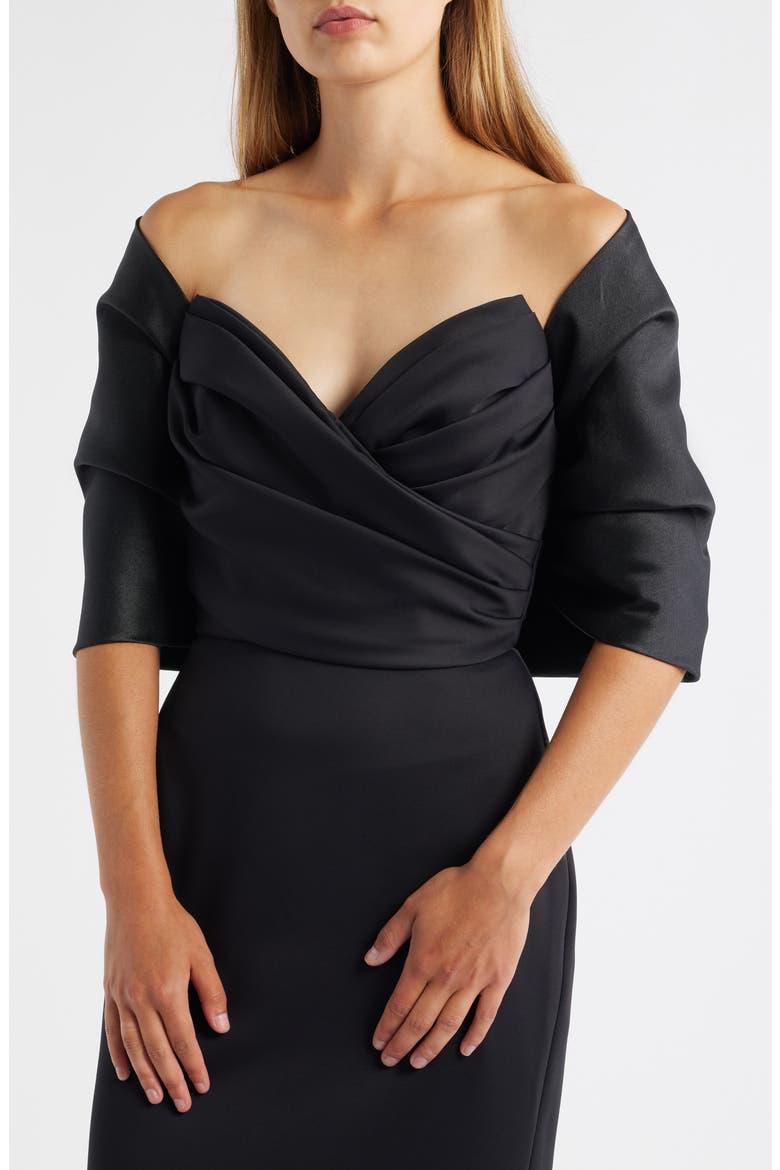 Mikado Shoulder Wrap, Main, color, BLACK