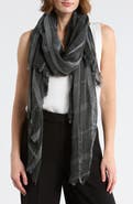 NORDSTROM RACK Lightweight Windowpane Scarf