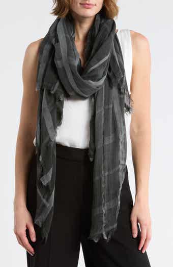 NORDSTROM RACK Lightweight Windowpane Scarf