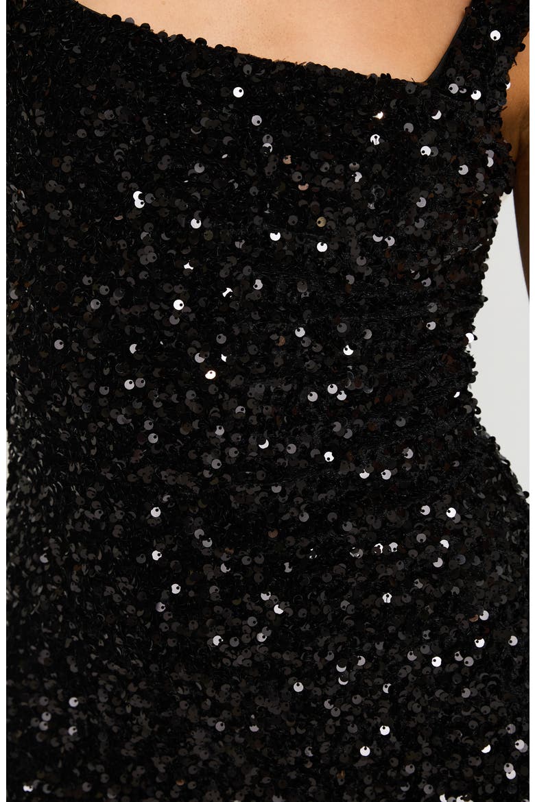 Miss Me Sequin Minidress, Alternate, color, BLACK