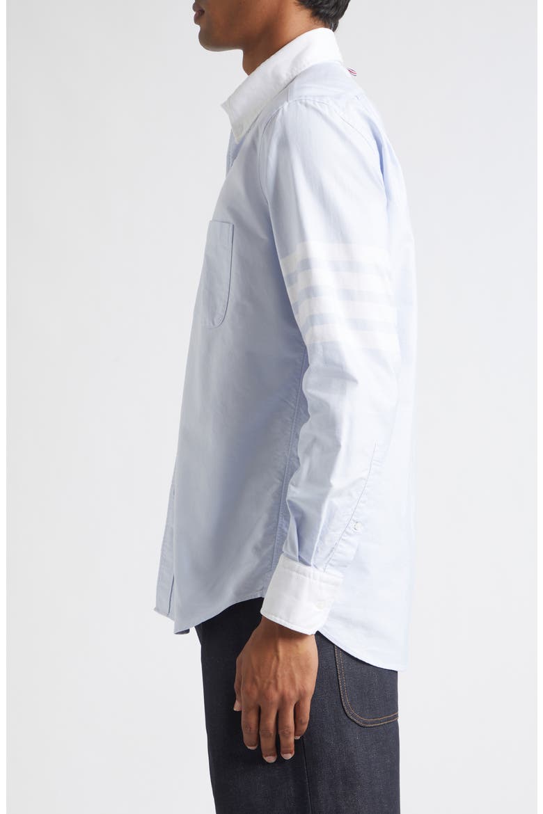 Straight Fit Cotton Button-Down Shirt, Alternate, color, LIGHT BLUE