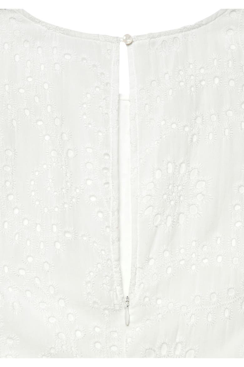 Sleeveless Eyelet Maxi Dress, Alternate, color, White