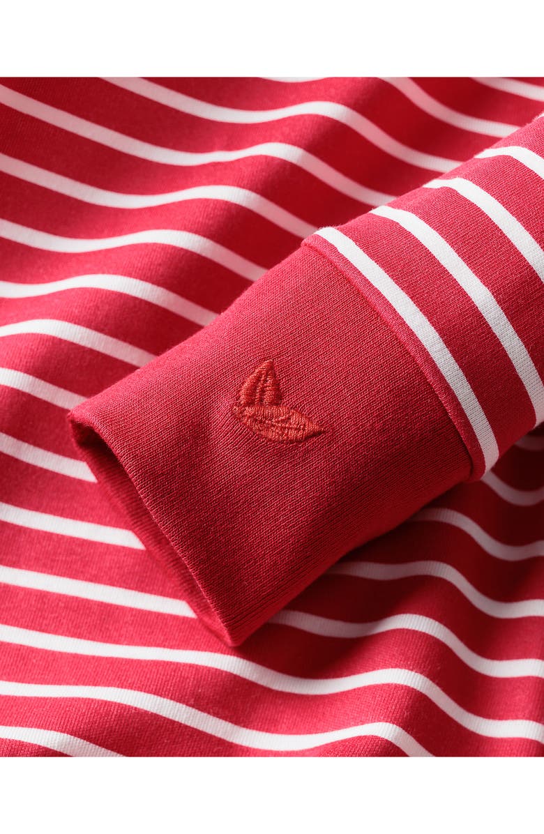 Petite Plume Cotton Fitted Footie, Alternate, color, Red