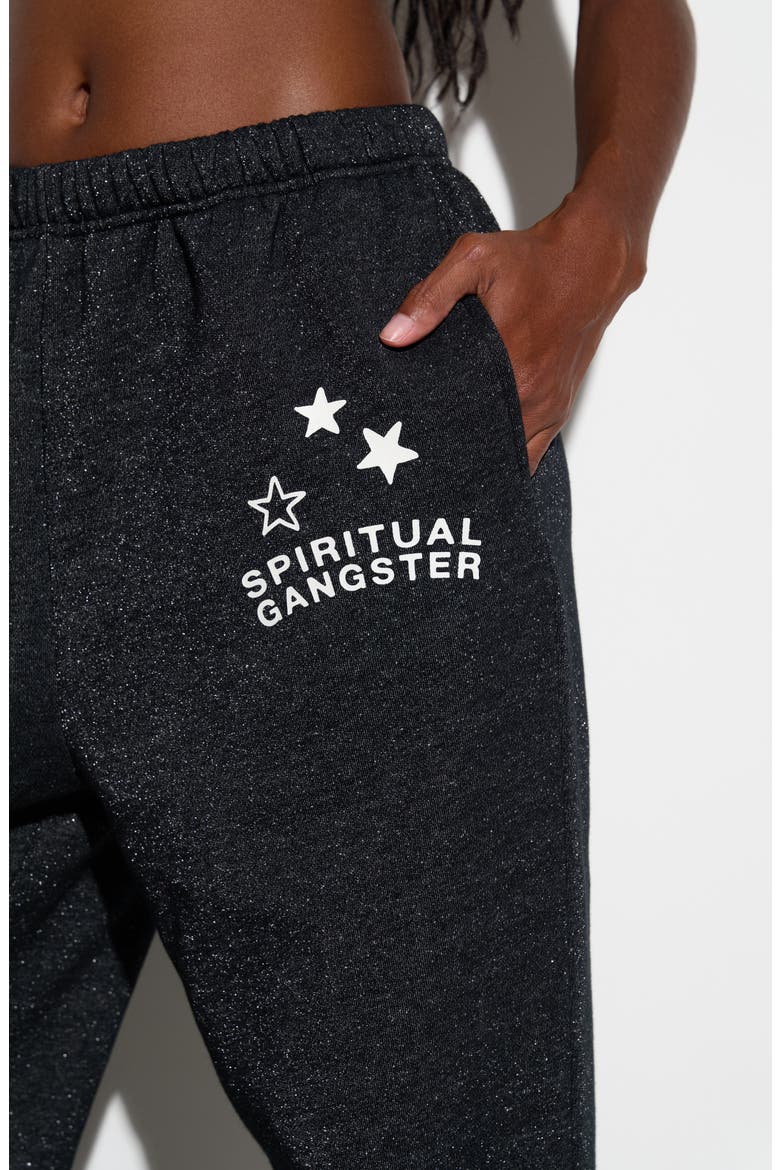Saturn Cotton Blend Sweatpants, Alternate, color, BLACK