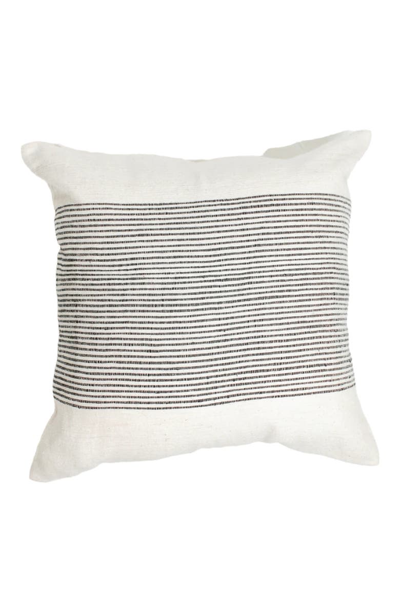 Creative Women Riviera Pillow - Cover Only, Main, color, Grey Stripes