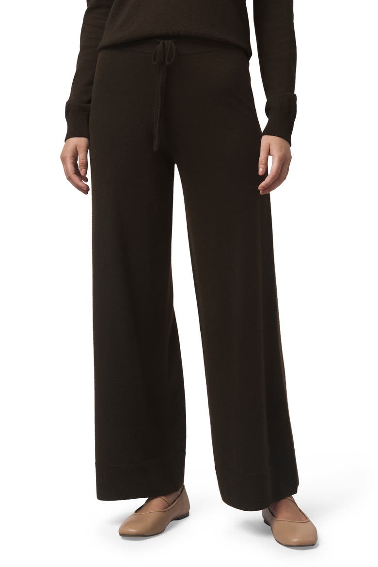 Hannah Sweater Pants, Main, color, SOFT CHOCOLATE