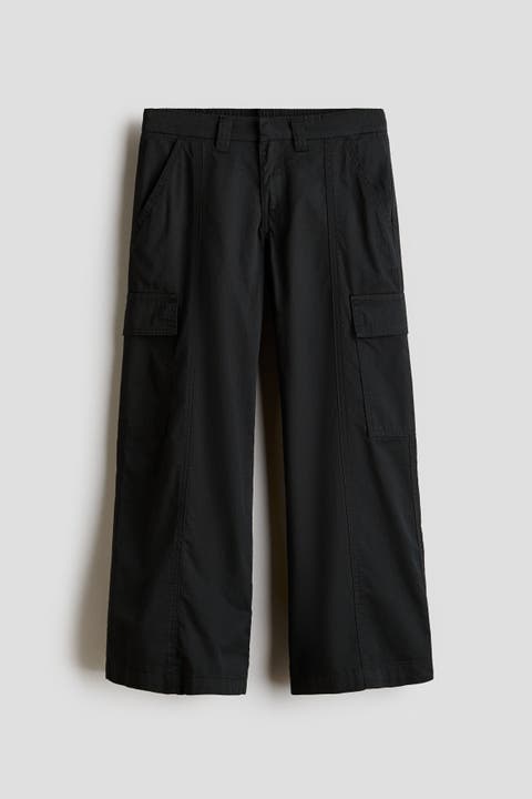Cotton Twill Cargo Trousers