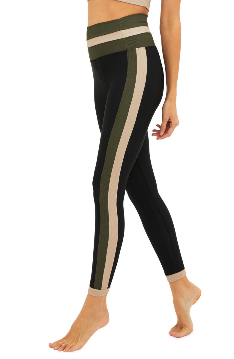 Beach Riot Melina Rib Colorblock Leggings, Alternate, color, 