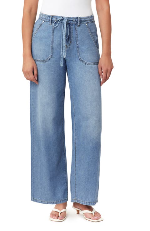 Drawstring Waist Wide Leg Jeans (Pippa)