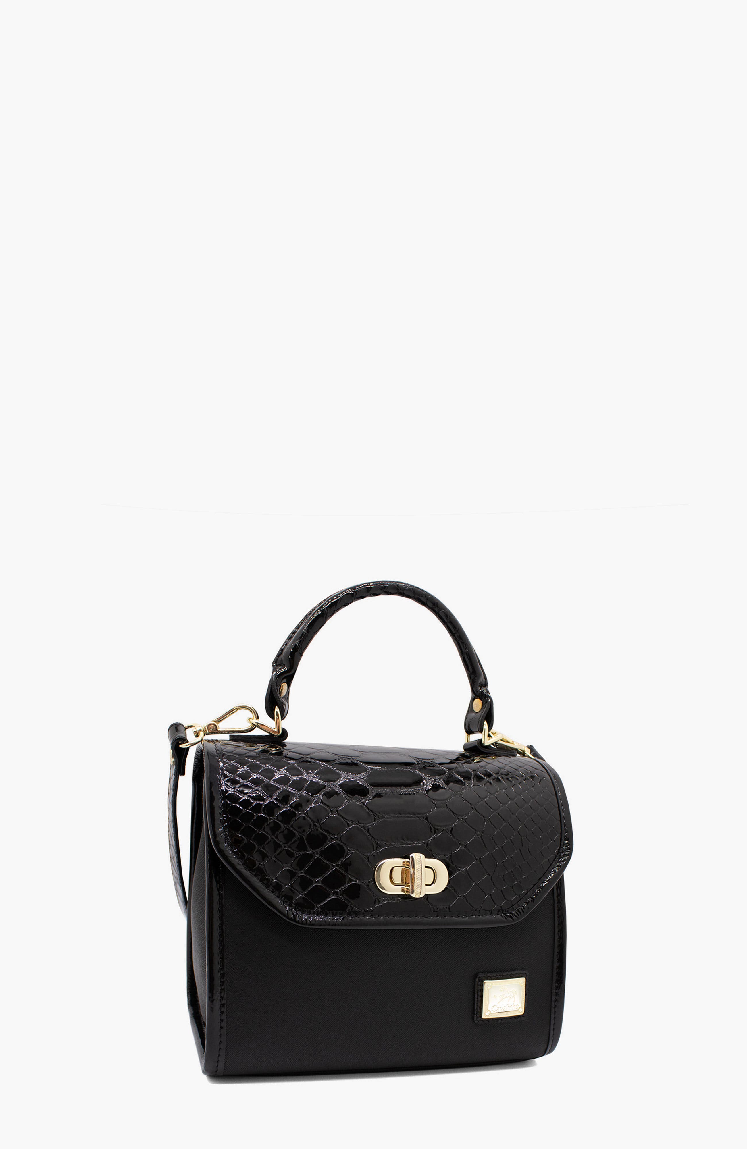 Cherry Blossom Handbag 518, Alternate, color, Black