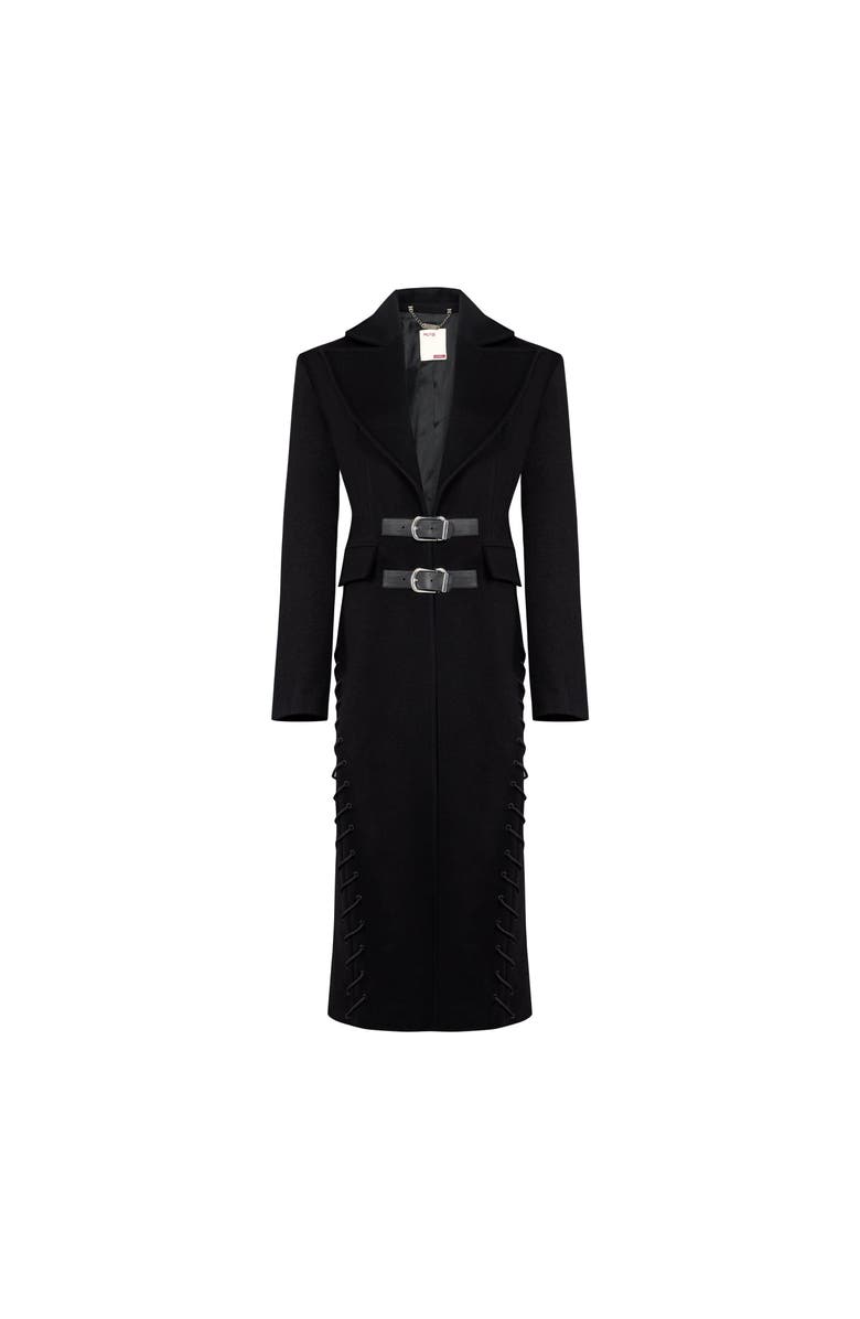 PCFG Wool & Cashmere Blend Your *Itch Cashmere Blend Long Overcoat, Alternate, color, Jet Black