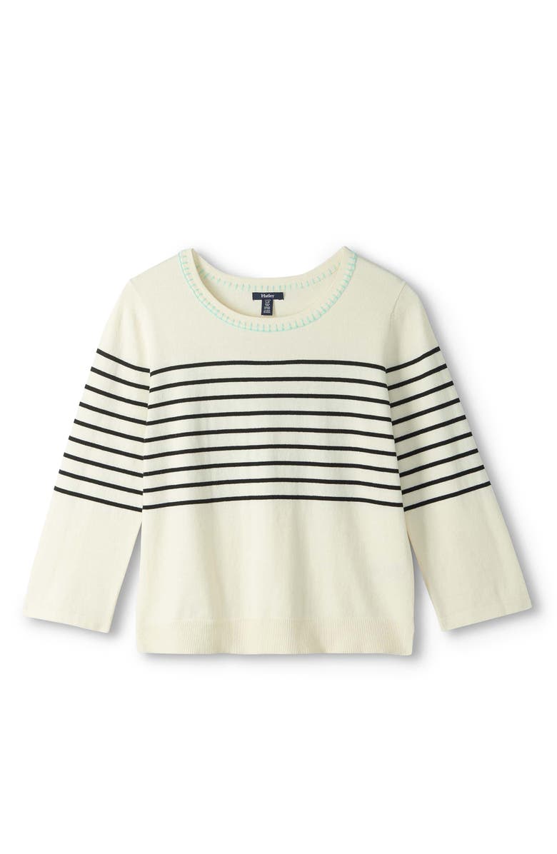Hatley Black Stripes Sweater, Alternate, color, 